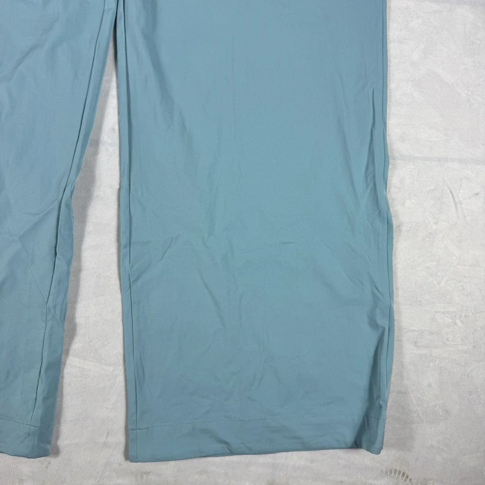NWT Nike Dri-Fit Bliss Womens Trouser Pants Light Blue Pleated‎ Wide Leg Size XL